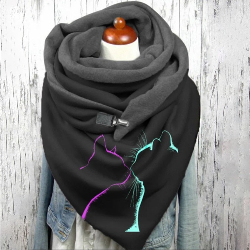 Cotton Malaysia Thermal Button Headband Scarf