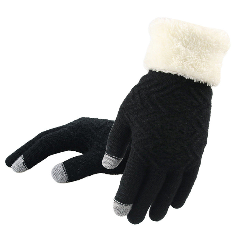 Winterstrickhandschuhe