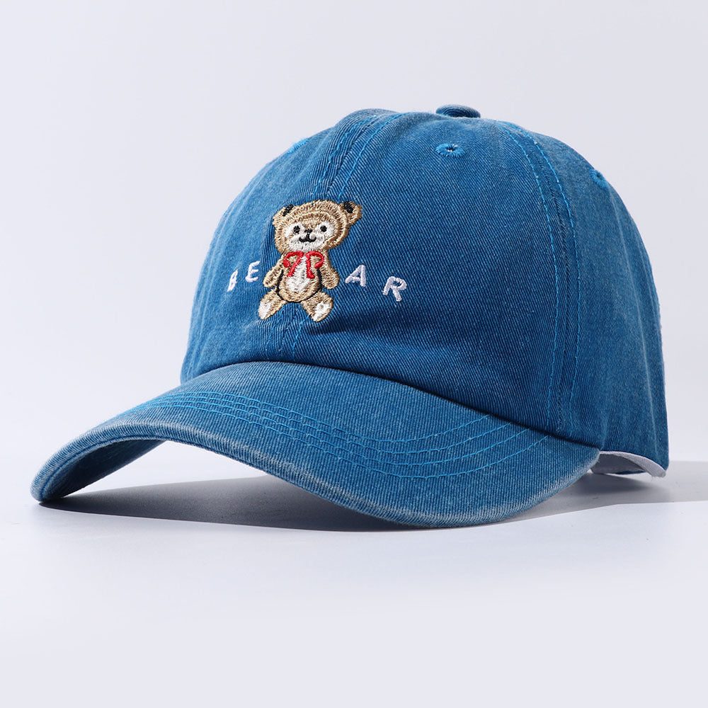 Women Cartoon Teddy Bear Embroidery Dad Hats