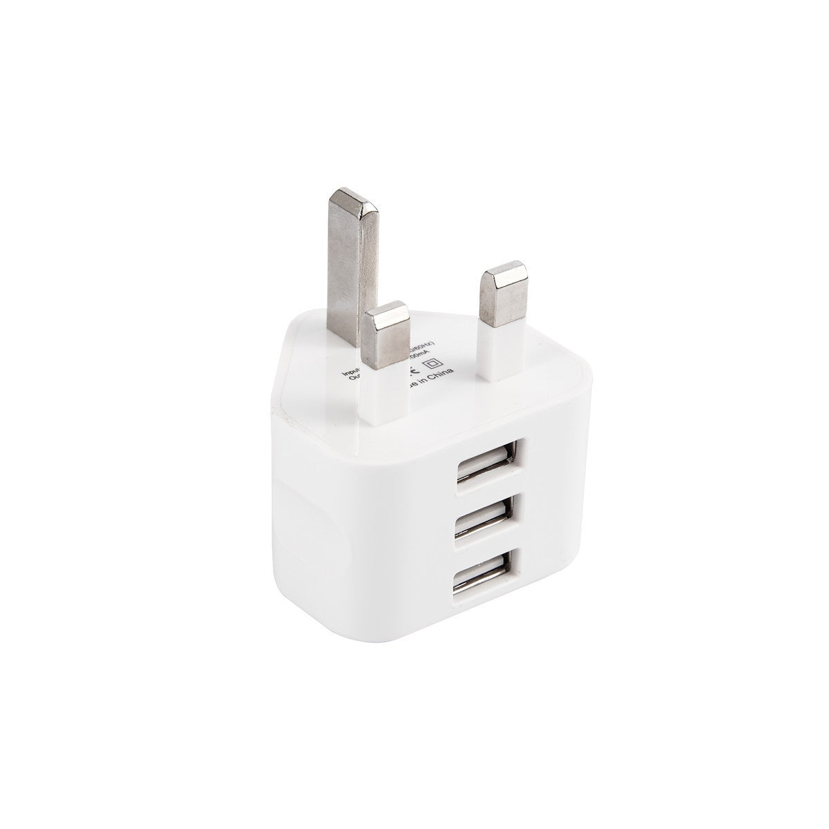 Compatible with Apple, Portable UK plug home wall charger travel adaptor 1 2 3 USB port charger for iphone charger original