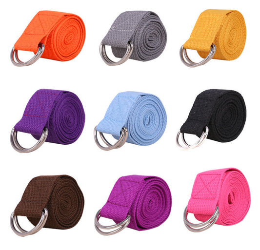 Pure Cotton Yoga Stretch Belt Fitness Tension Belt