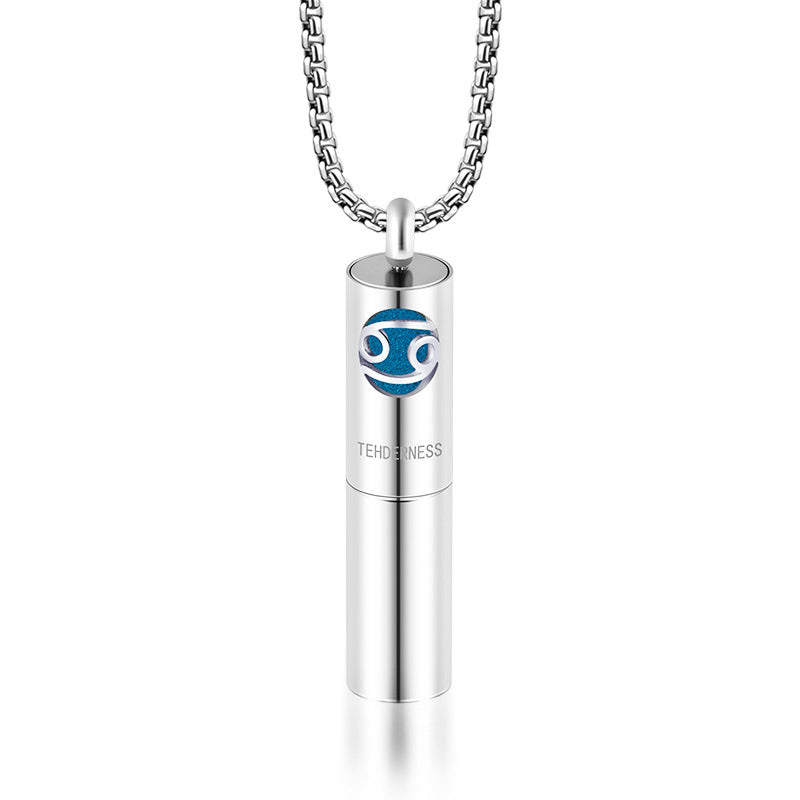 Essence Elysium: Stainless Steel Aromatherapy Pendant Perfume Necklace.