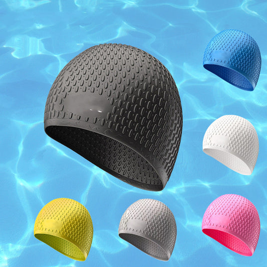 Fashion Silicone Water Drop Swimming Cap