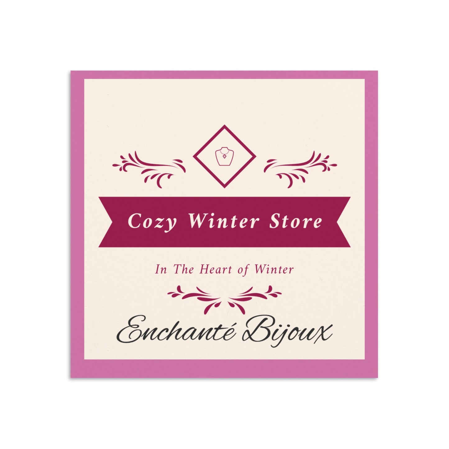 CWS Enchanté Bijoux Twin Hearts Necklace By Cozy Winter Store USA EXCLUSIVES (ships within USA only)