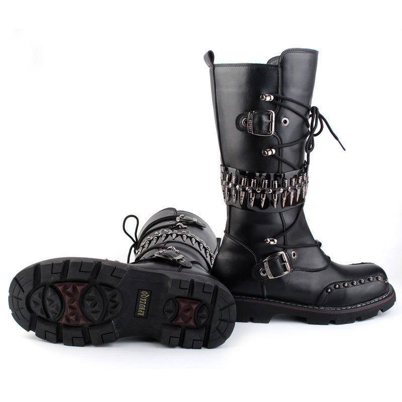 DocStride's RebelRide Punk Motorcycle Boots