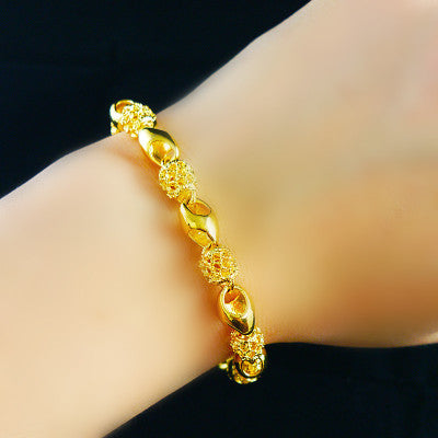 Gold-plated brass bracelet