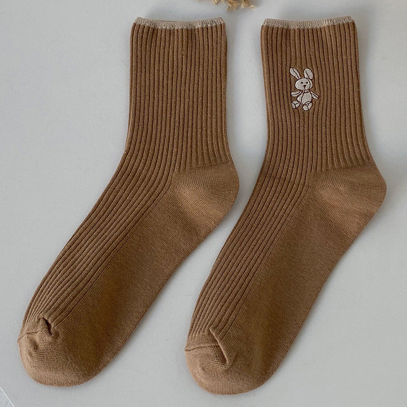 Herbst und Winter Neue japanische Baumwollsocken mittlerer Größe