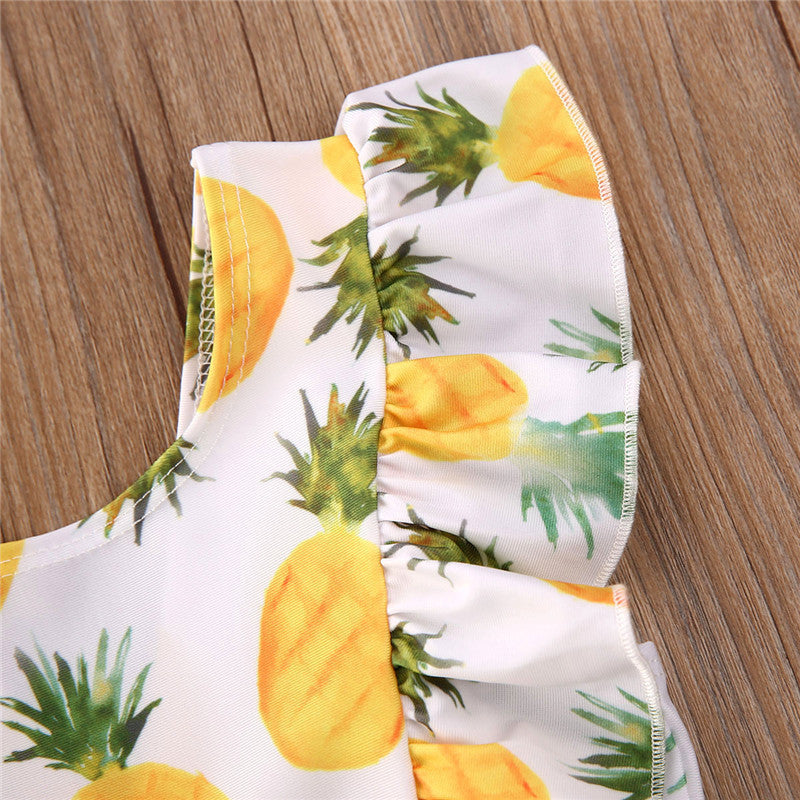 Printed Sleeve One-Piece Swimsuit