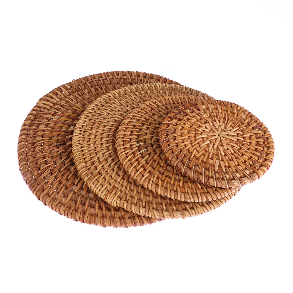 Handmade rattan coaster