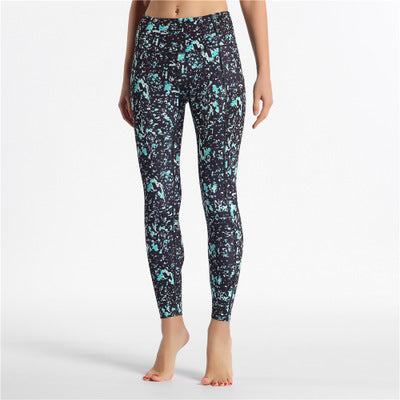 Bedruckte Stretch-Yogahose Jogginghose