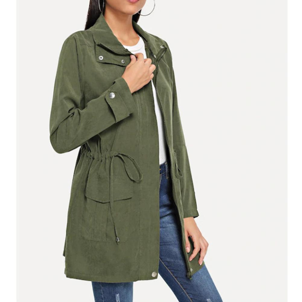 Einfarbiger Trenchcoat