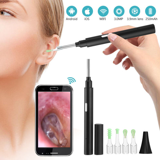 Visual Otoscope HD Ear Pick Picking Endoscope Earwax Cleaning Intelligent Earpick