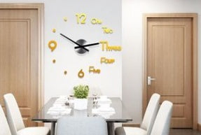 3D Wall Sticker Clock