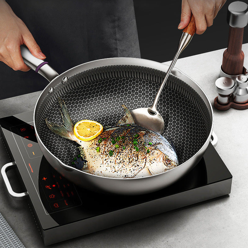 Less Oily Fume Pot Induction Cooker Gas Stove Household Cooking