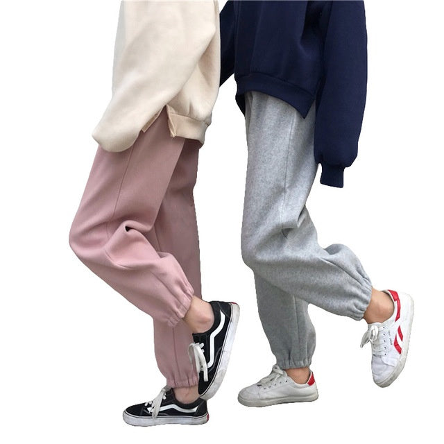 Women's wear students baggy Harlan slacks