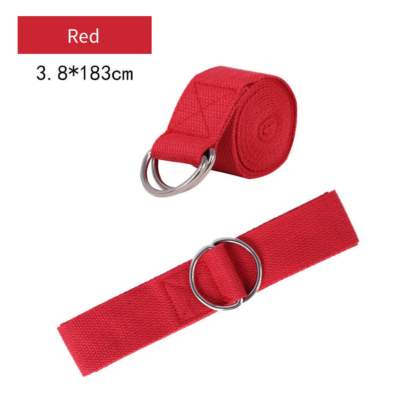 Pure Cotton Yoga Stretch Belt Fitness Tension Belt