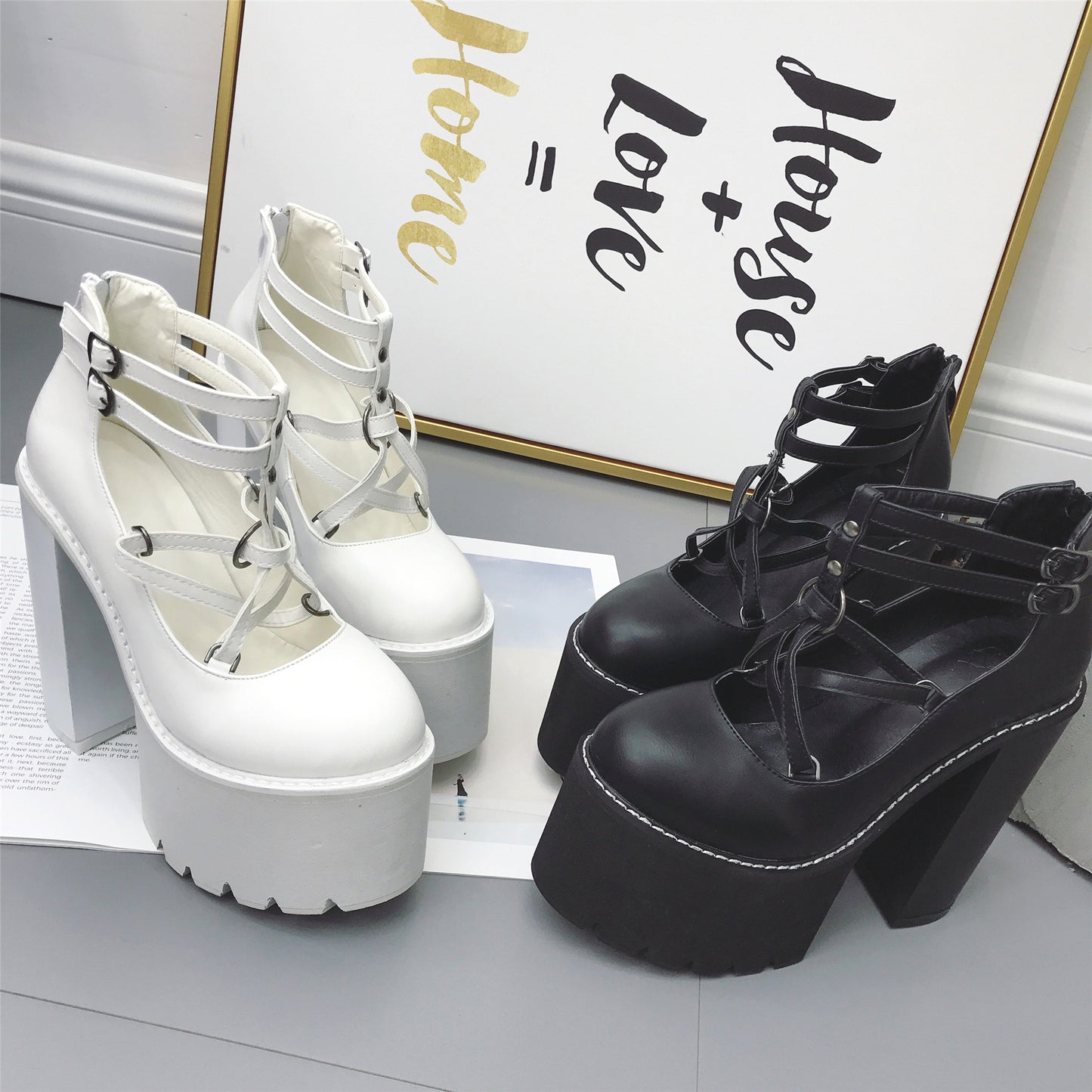 Women's high-heel platform platform