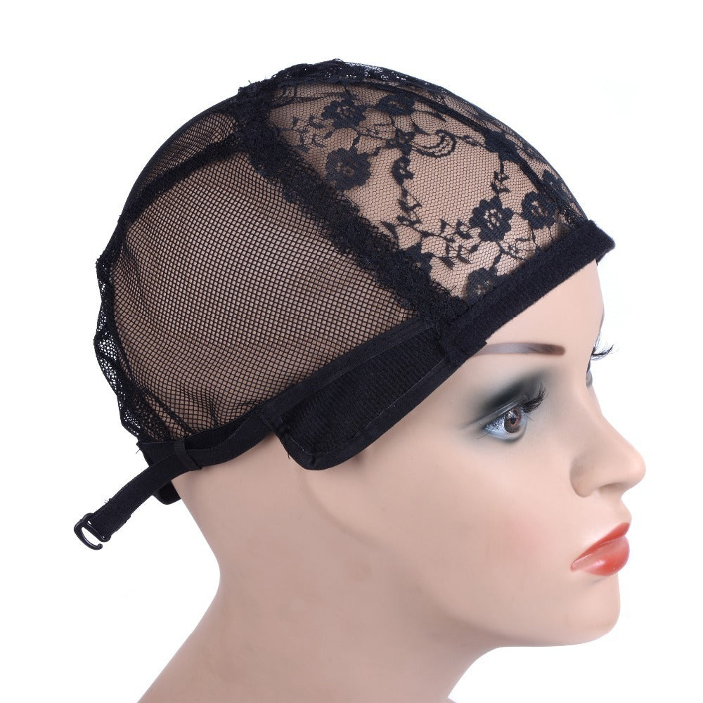 Wig flower high elastic mesh cap