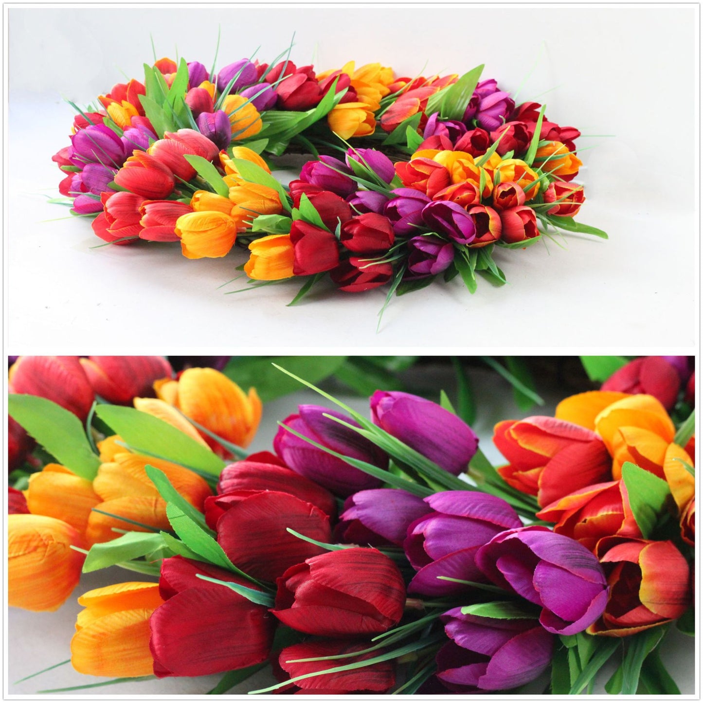 Spring Simulation Tulip Garland Home Ornamental Flower