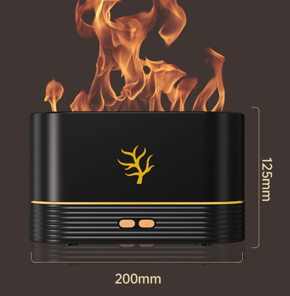 Flamme Luftbefeuchter USB Smart Timing LED Elektrische Aroma Diffusor Simulation Feuer Nacht Lampe Wohnkultur