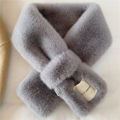 Winter Thicken Thermal Rabbit Fur Fake Collar Scarf