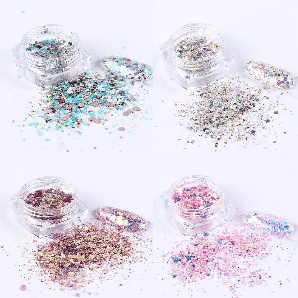 Bright glitter laser sequins