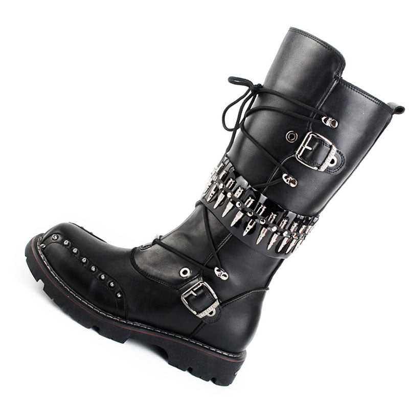 DocStride's RebelRide Punk Motorcycle Boots