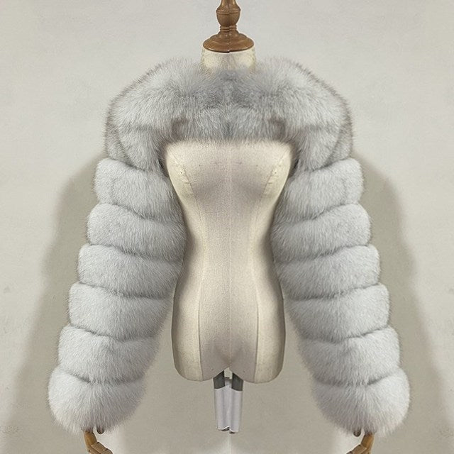 Women's Fur Shawl Coat