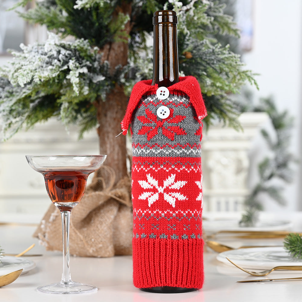 Hot Sale Button Snowflake Wine Bottle Cooler