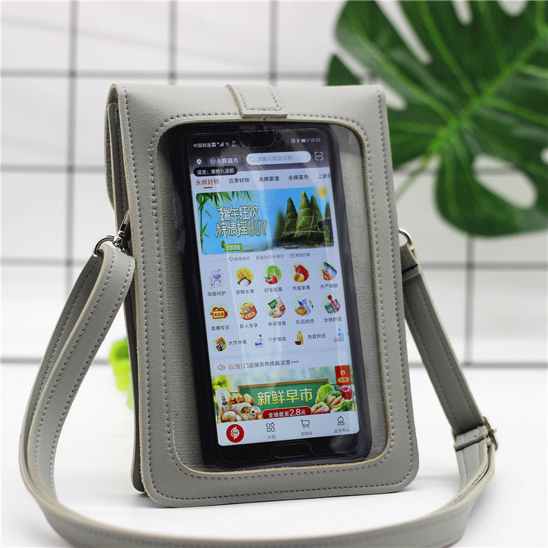 Touch screen mobile phone coin purse