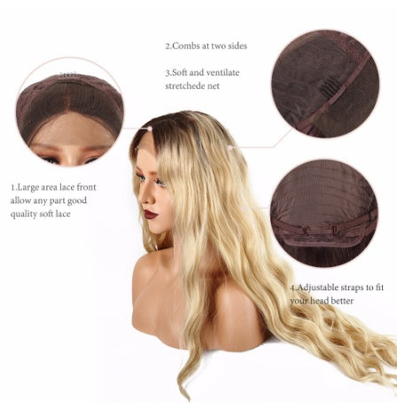 Long curly hair wig set