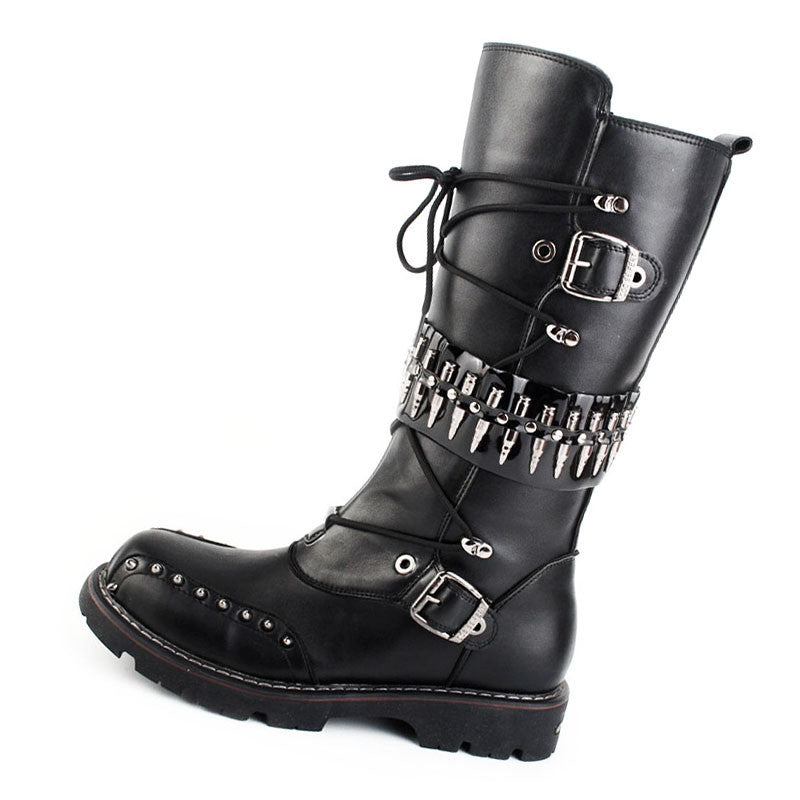 DocStride's RebelRide Punk Motorcycle Boots