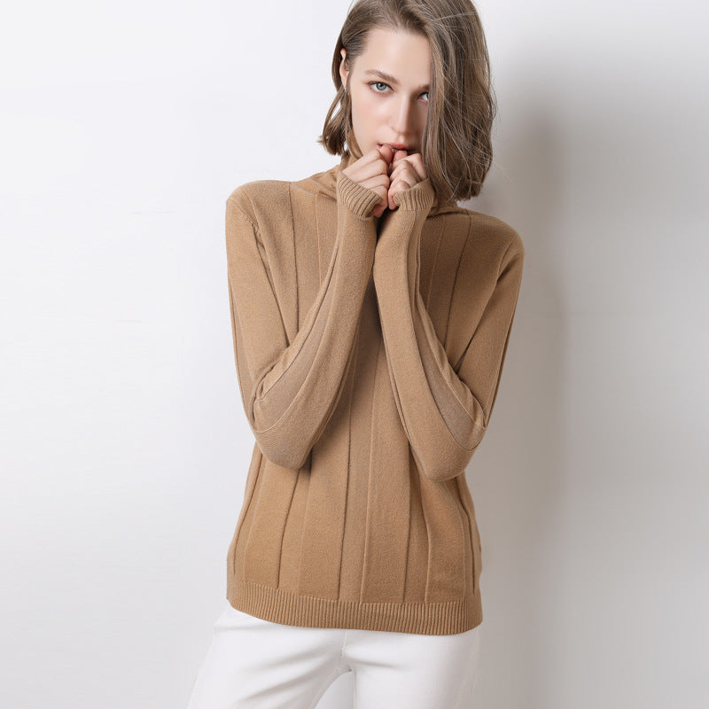 Cozy Essential: Warm sweater bottoming shirt for layering in style.