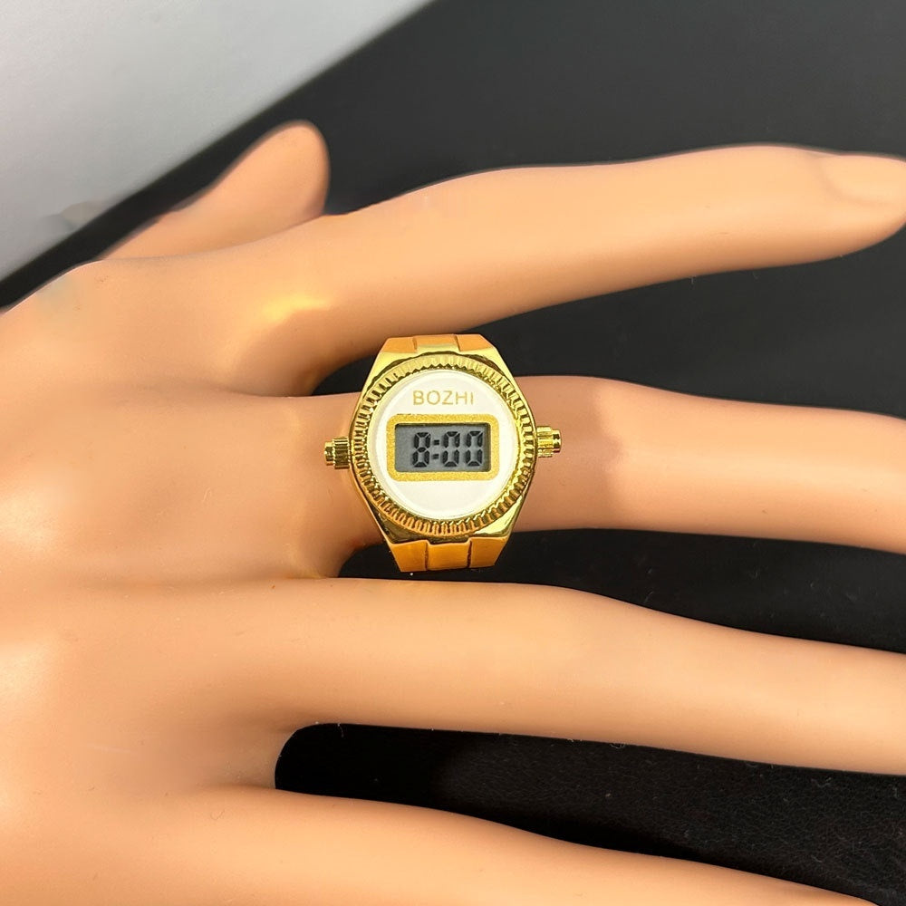 Damenmode Elektronische Uhr Mini Ring Uhr