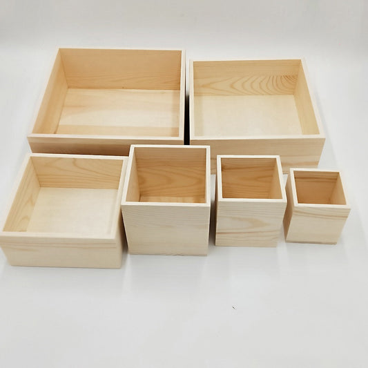 Geschenkbox aus Holz mit Muschelschale Verpackungsbox aus Holz Rechteckige Werkzeugkiste aus Holz