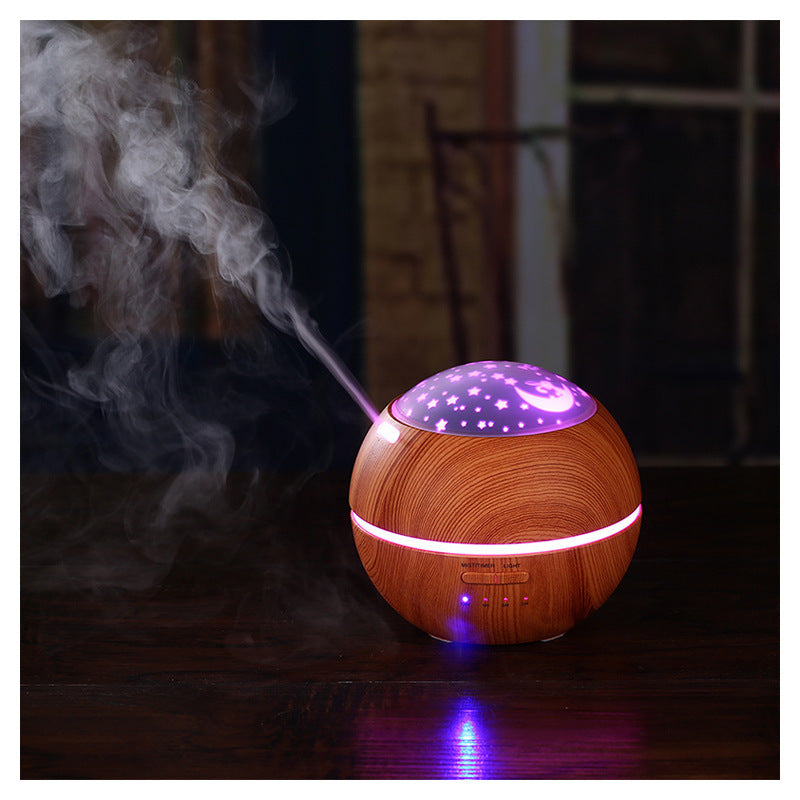 New Light And Shadow Wood Grain Aromatherapy Machine Home Desktop Creative Multi-Functional Spray Aromatherapy Lamp Diffuser