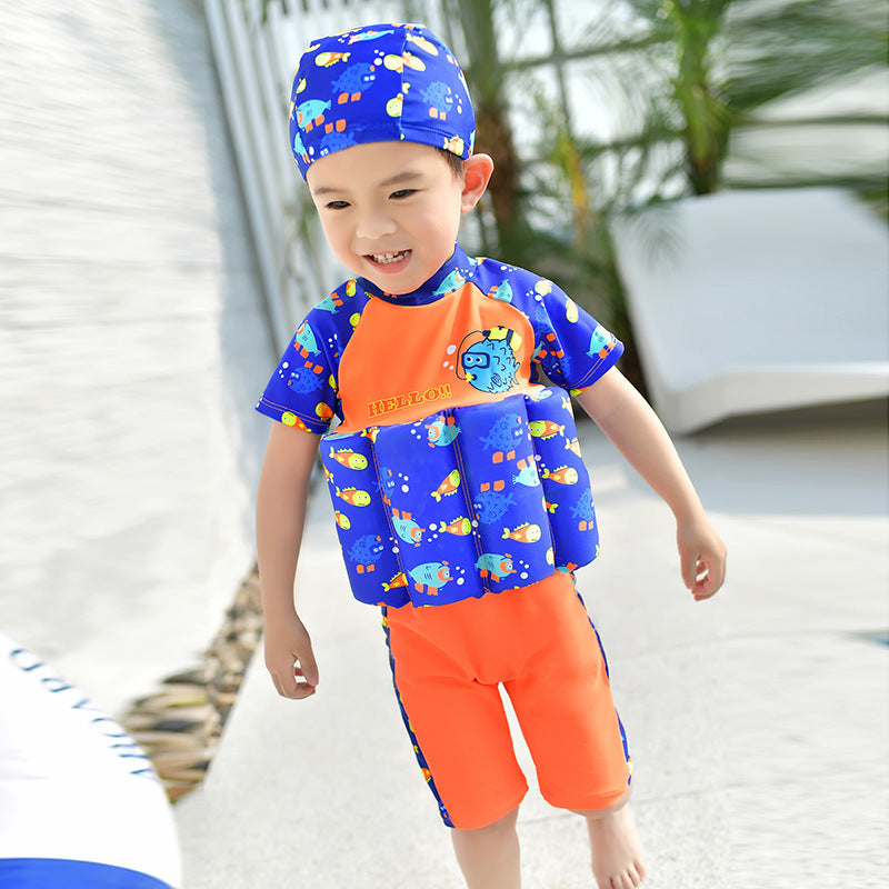 Children's Buoyancy Swimsuit Girl Girl Infant Swimsuit Baby Boy Toddler Jumpsuit