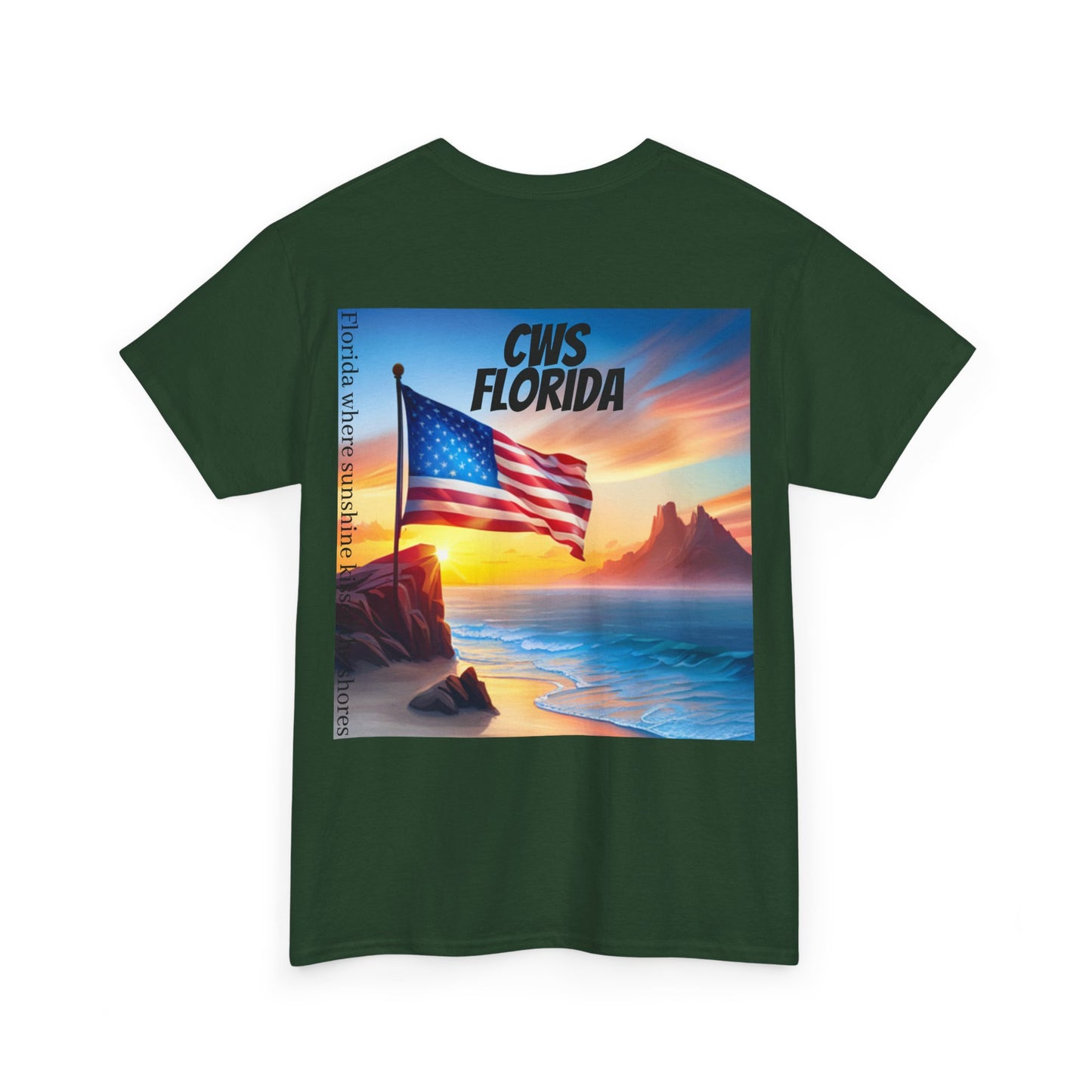 CWS Florida Unisex Heavy Cotton Tee By Cozy Winter Store