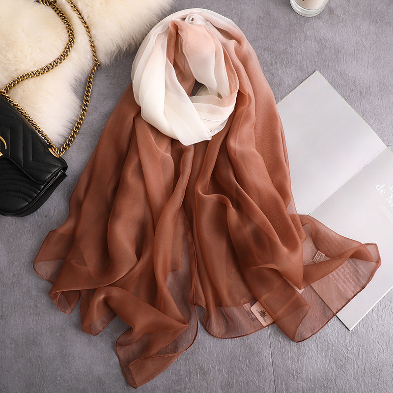 Long padded decorative shawl scarf