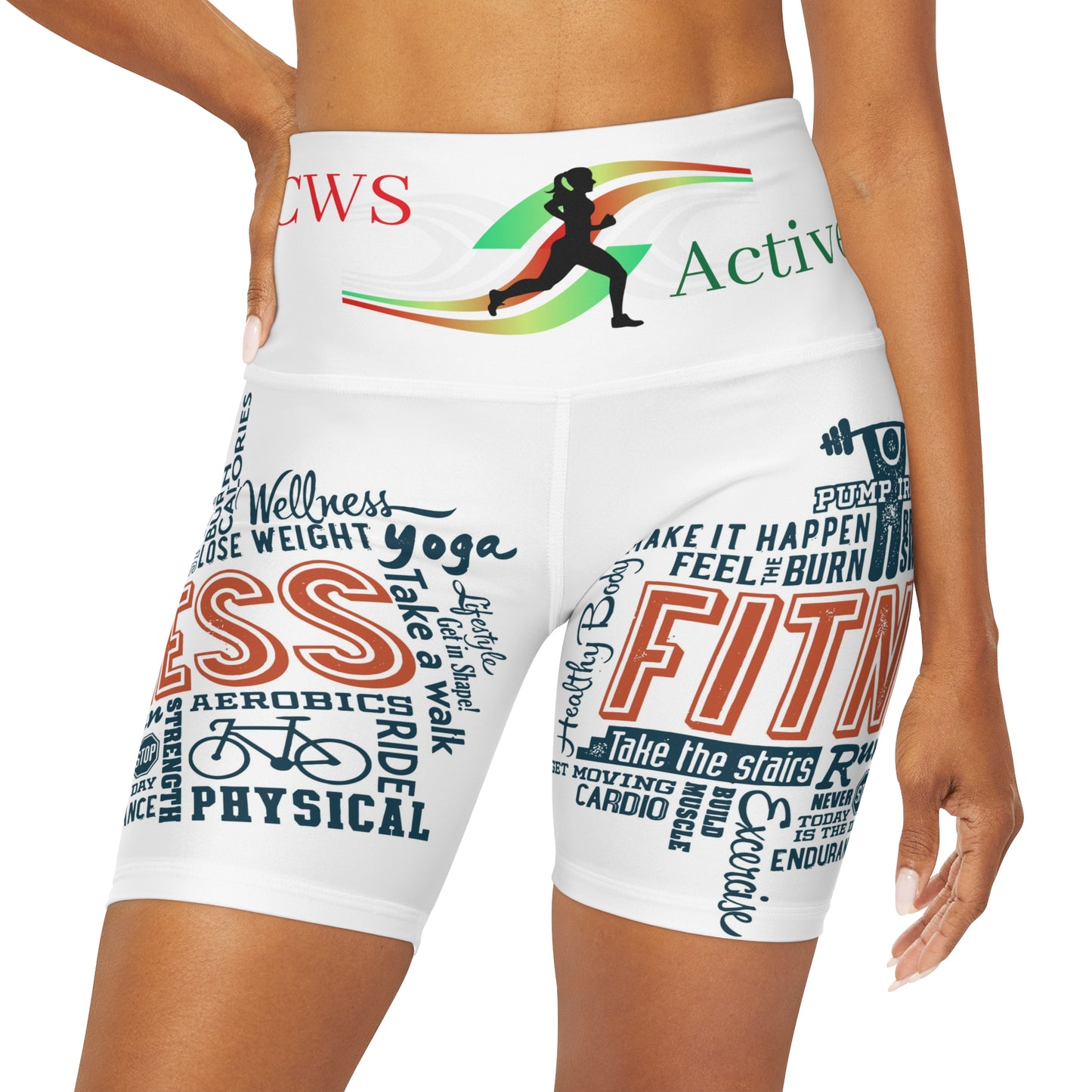 CWS Active High Waisted Yoga Shorts By Cozy Winter Store