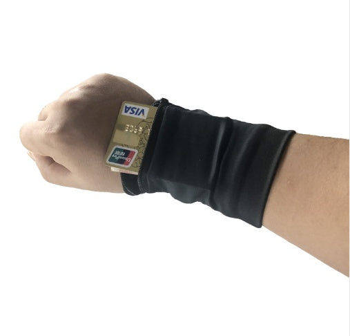 Gym Cycling Running Phone Arm Bag Wristband Badminton Tennis Sweatband Wrist Support Pocket Wrist Wallet Pouch Arm Band Bag