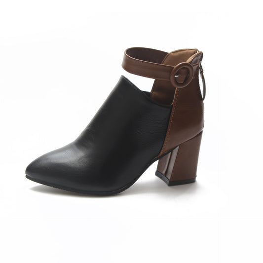 Effortlessly chic, LunaEase's Back-Zipper Ankle Boots combine style and ease for a seamless fashion-forward step.