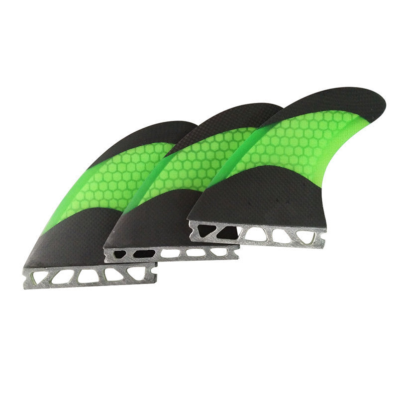 Surfboard fin carbon fiber honeycomb rudder