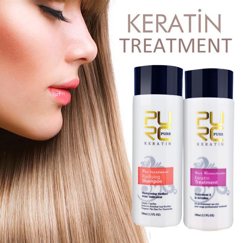 PURC Straightening Hair Repair And Straighten Damage Hair Products Brazilian Keratin Treatment  Purifying Shampoo