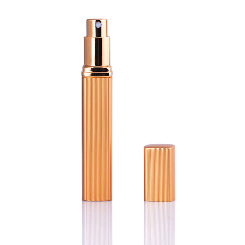 Essence Elysium: 12ML Aluminum Perfume Tube, Lipstick Type Square Glass Bottle. Empty and Ready for Your Favorite Perfume.