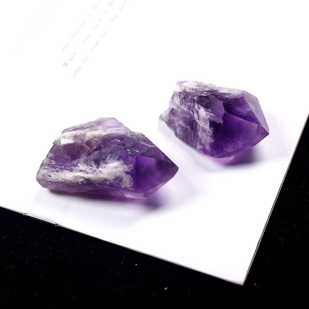 Kristall Makadam Amethyst Zahn Rückgrat Zepter Energiestein Mine