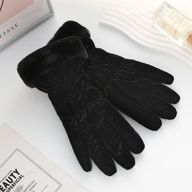 Winter Fleece-lined Thickened Touch Screen Gloves