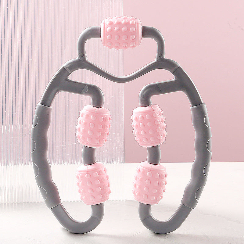 Ring Clamp Calf Massager Relax Leg Manicure Roller Roller Stick Yoga Five Wheel Massager Ring Leg Clamp