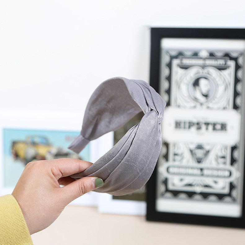 Retro sweet hair clip with wide-brimmed headband