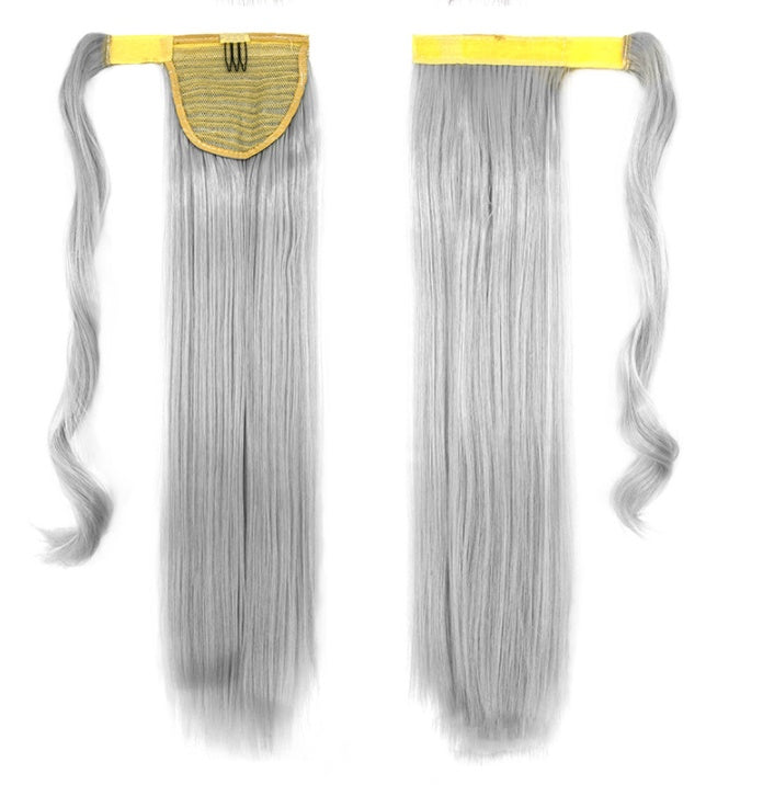 Velcro Wig Ponytail Straight Invisible Hair Extension